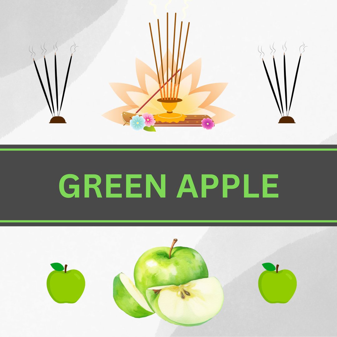 GREEN APPLE FLAVOUR AGARBATTI / INCENSE STICKS